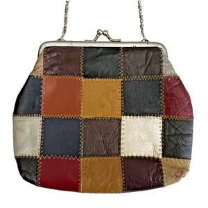 Patchwork Leather Clutch